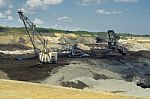 Coal Mining Machine - Mine Excavator Stock Photo