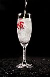 Cocktail With Splaze Bubble Stock Photo