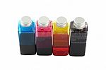 Color Ink Bottles Of Inkjet Printer Stock Photo