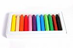 Colored Wax Crayons Stock Photo