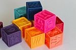 Colorful Cubes Game	 Stock Photo