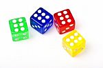 Colorful Dices Stock Photo