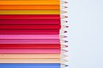 Colorful Multi-color Of Pencil Stock Photo