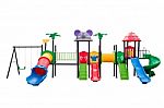 Colorful Playground Full Set On Isolated White Background Stock Photo