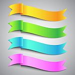 Colorful Ribbon Banner Stock Photo