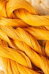 Colorful Silk Thread Stock Photo