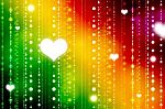 Colorful Valentines Day Background Stock Photo