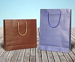 Colourful Paper Shopping Bags Stock Photo