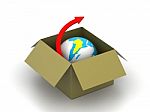 Concept Of World Delivery Stock Photo