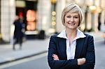 Confident Business Woman Portrait Stock Photo