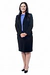 Confident Businesswoman Standing Stock Photo