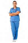 Confident Female Surgeon Stock Photo