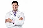 Confident Looking Young Male Doctor Stock Photo