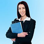 Confident Middle Aged Corporate Woman Stock Photo