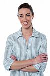 Confident Smiling Businesswoman Stock Photo