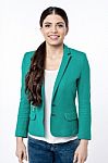 Confident Young Business Woman Stock Photo