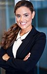 Confident Young Businesswoman Stock Photo