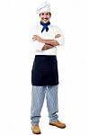 Confident Young Male Chef Stock Photo