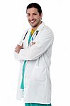 Confident Young Male Doctor Stock Photo