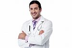 Confident Young Male Doctor Stock Photo