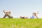 Couple In Park Stock Photo