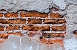 Cracked Concrete Vintage Wall Stock Photo