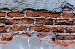 Cracked Concrete Vintage Wall Stock Photo