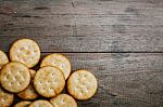 Crackers On A Table Stock Photo