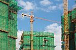 Crane Building Construction Stock Photo