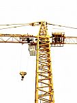 Crane Isolated Stock Photo