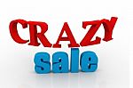 Crazy Sale Stock Photo