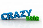 Crazy Sale Stock Photo