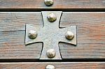 Cross Lombardy  Seprio Abstract    Curch  Closed Wood Italy Stock Photo