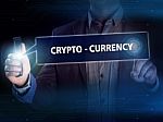 Crypto-currency,  Bitcoin Internet Virtual Money. Currency Techn Stock Photo