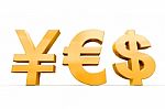 Currencies Symbol Stock Photo