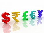 Currencies Symbol Stock Photo