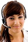 Customer service agent Stock Photo