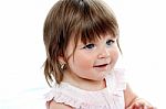 Cute Smiling Baby Girl Stock Photo