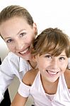 Delightful Mother And Daughter Stock Photo