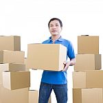 Delivery Man Stock Photo