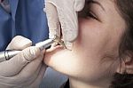 Dental Cleaning Close-up Stock Photo