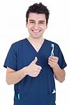 Dentist Thumb Up Stock Photo