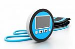 Digital Blood Pressure Meter Stock Photo