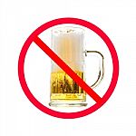 Do Not Drink Alcohol Stock Photo