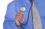 Doctor And Stethoscope Stock Photo