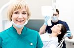 Doctor Examined By Dental X-ray Stock Photo