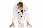 Doctor With Stethoscope Stock Photo