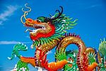 Dragon Chinese In Thailand Stock Photo