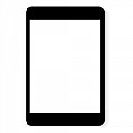  Drawing Black Digital Tablet White Blank Screen Stock Photo