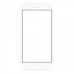 Drawing New Smart Phone Design, White Flat Phone White Screen Stock Photo